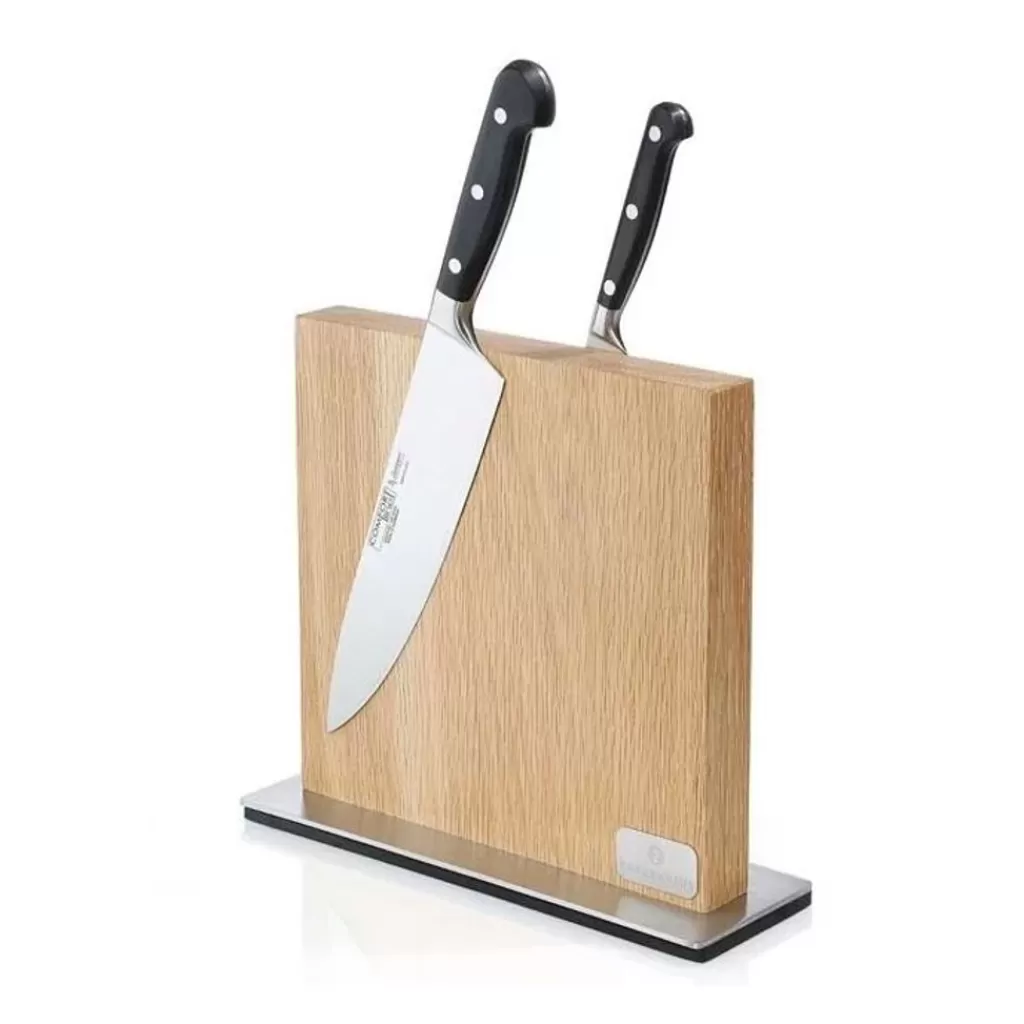 Shop Zassenhaus Bloc couteaux aimanté en chêne Naturel