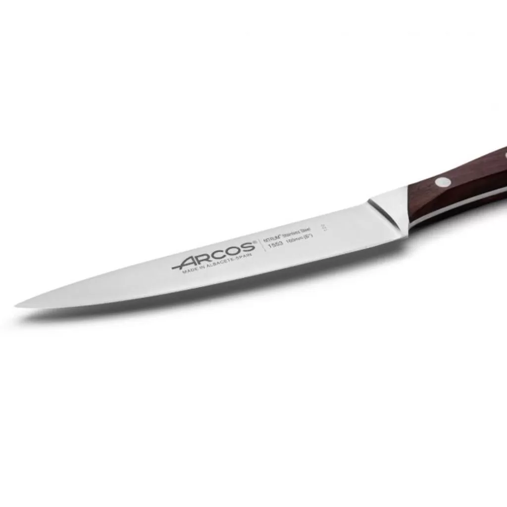 Fashion Arcos Couteau à découper Natura 16 cm Marron