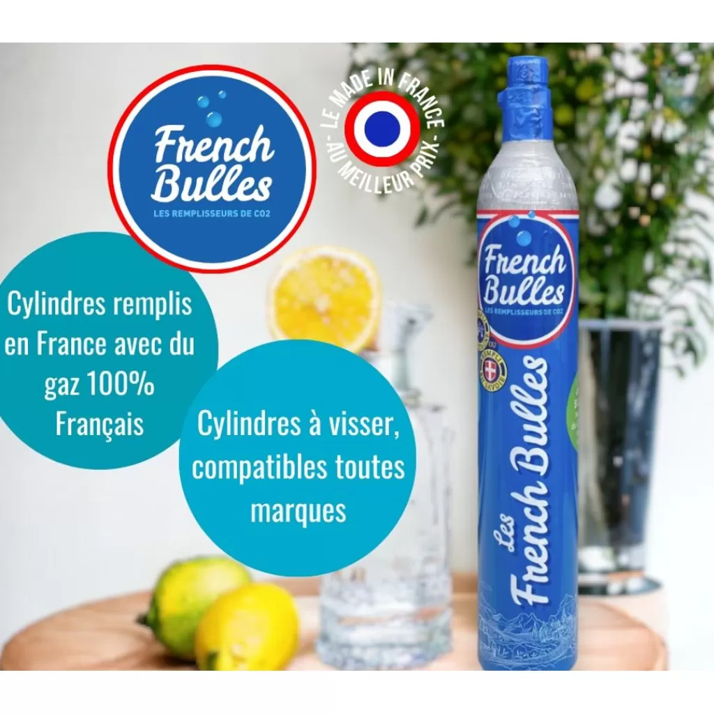 Store French Bulles Cylindre neuf de CO2 425g pour machine à eau gazeuse
