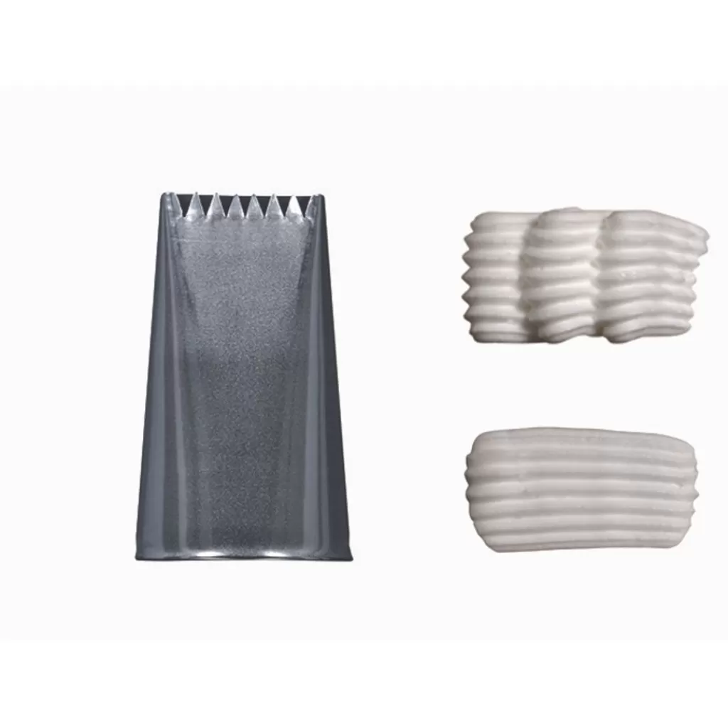 Sale De Buyer Douille à bûche plate inox 8 dents Gris