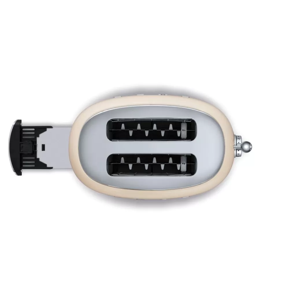 Outlet Smeg Grille-pain toaster 2 tranches crème Cru00e8me