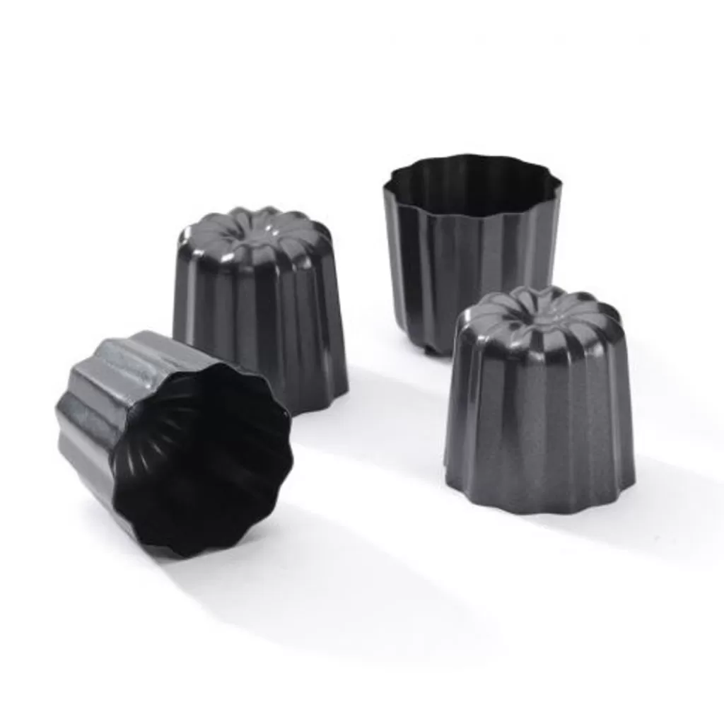 Flash Sale De Buyer Lot de 4 moules à cannelés bordelais Noir
