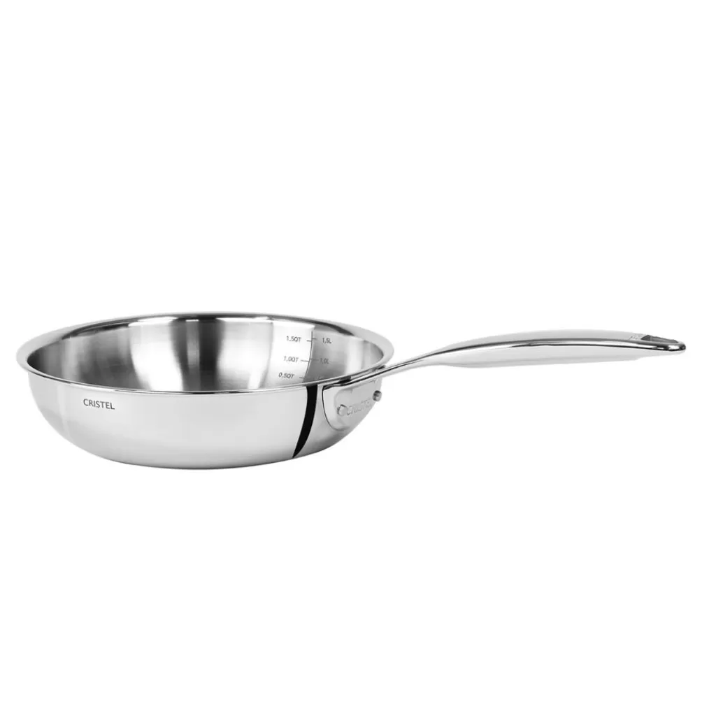 Hot Cristel Poêle sautoir inox Castel'Pro 20cm Argentu00e9