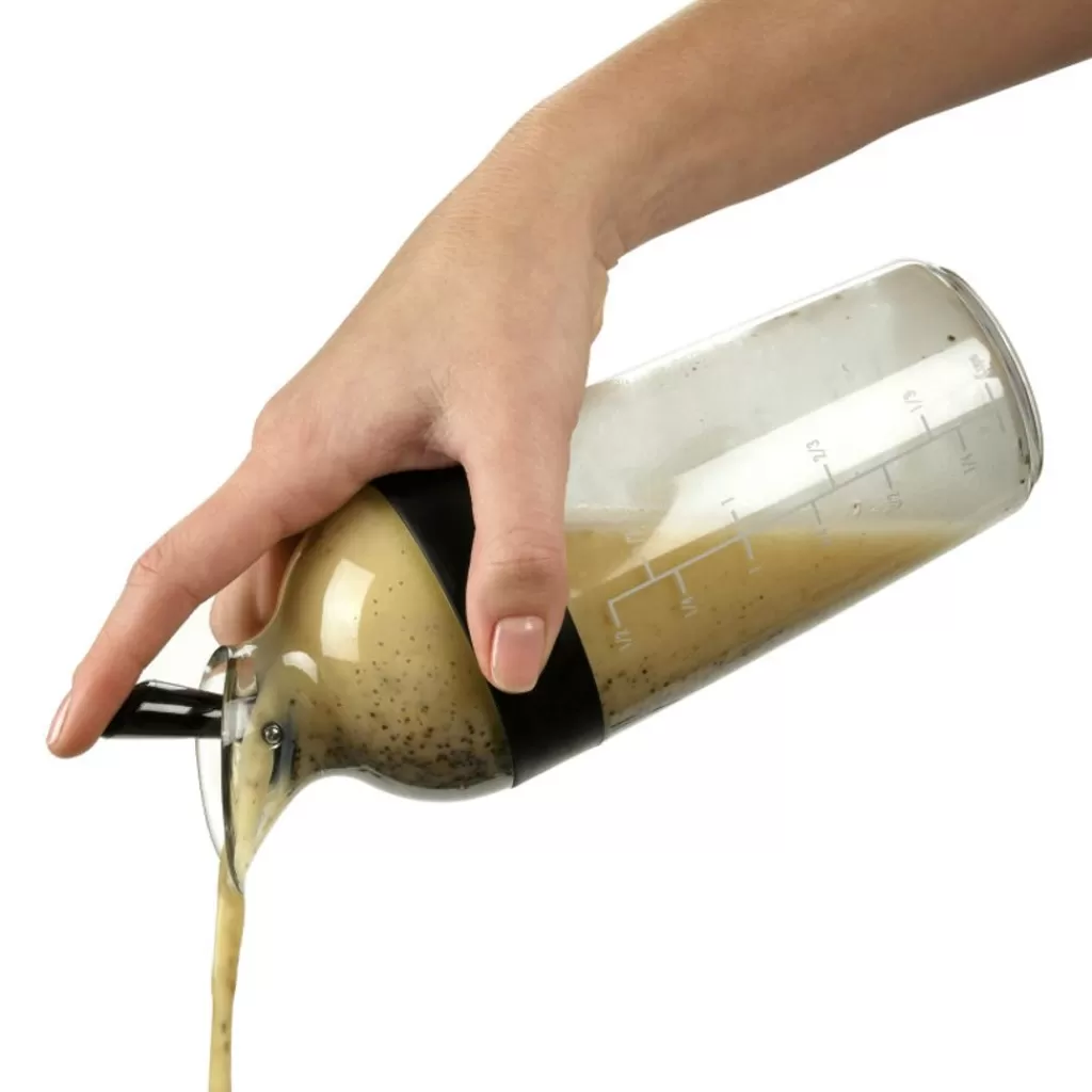 Best Oxo Shaker à vinaigrette 350 ml noir Transparent