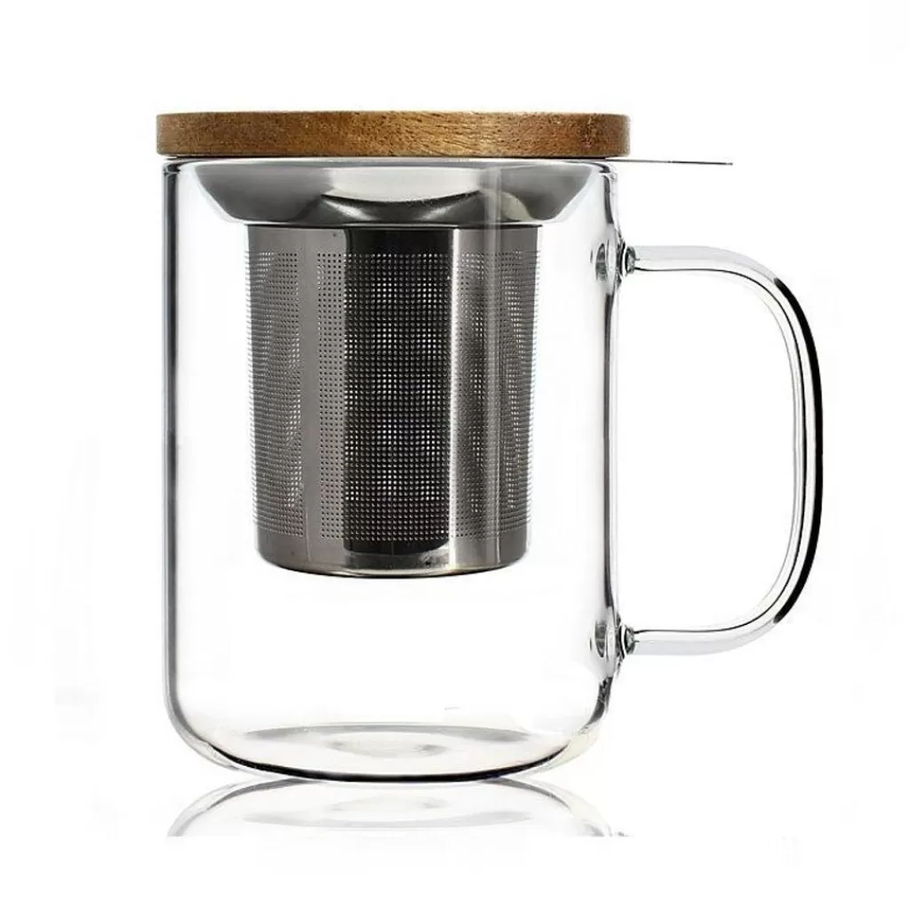 Flash Sale Ogo Tisanière verre double paroi Gustave 35 cl Transparent